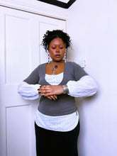 Load image into Gallery viewer, 2000s Cop Copine Taupe insert and knit top