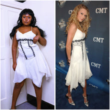Load image into Gallery viewer, Vintage Silk Beaded Dress ASO Taylor Swift in 2006 CMA’s