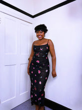 Load image into Gallery viewer, 1997 Embroidered Mesh Double lined Maxi Dress ASO Baby Spice