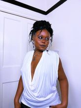 Load image into Gallery viewer, Y2K Studded Grecian cowl neck top by Jane Norman