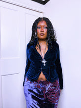 Load image into Gallery viewer, Vintage Kookai crushed velvet button up blazer