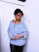 Load image into Gallery viewer, All Saints Spital fields short sleeved cowl neck knit top