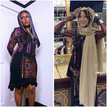 Load image into Gallery viewer, Save The Queen Tribal zip up dress ASO Bella Hadid