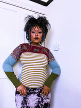 Load image into Gallery viewer, Save The Queen knit bi-fabric long sleeve top