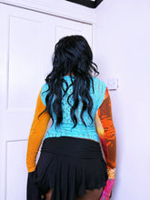 Load image into Gallery viewer, Patchwork artistic floaty long sleeve top