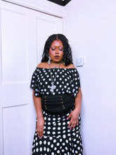 Load image into Gallery viewer, 2000s Italian polka dot Bardot top