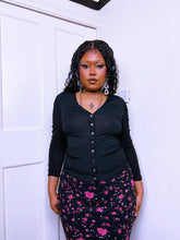 Load image into Gallery viewer, AW03 Karen Millen snap button ruched cardigan