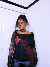 Load image into Gallery viewer, Save the Queen mesh and Mohair jumper