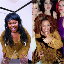 Load image into Gallery viewer, Vintage Mustard/Gold Crochet Dress ASO Scary Spice in 1996