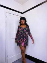 Load image into Gallery viewer, 1980s Punk Label Betsey Johnson Floral Dress