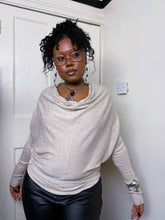 Load image into Gallery viewer, All saints Spitalfields SS09 cowl neck snap button knit top