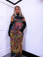 Load image into Gallery viewer, Save the Queen Egyptian dedicated dress with arm warmers