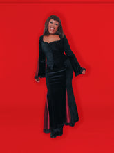 Load image into Gallery viewer, The Morticia Godet Skirt