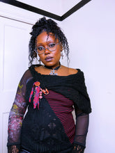 Load image into Gallery viewer, Save the Queen mesh and Mohair jumper