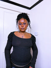 Load image into Gallery viewer, Y2K Miss Sixty Mutton Sleeve knit top