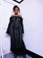 Load image into Gallery viewer, Gothic Black Lace Dress