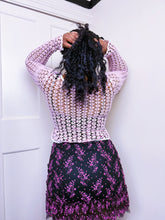 Load image into Gallery viewer, Betsey Johnson New York Baby pink crochet cardigan