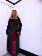 Load image into Gallery viewer, Vintage Goth velvet gown