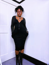 Load image into Gallery viewer, Cop Copine ribbed zip up dress