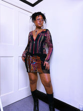 Load image into Gallery viewer, Save The Queen Mesh zip up mini dress ASO Bella Hadid