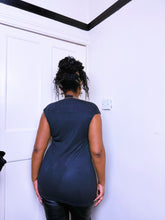 Load image into Gallery viewer, AW07 Allsaints metal cap sleeve top