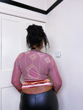 Load image into Gallery viewer, Y2K Bi-fabric long sleeve top ASO Morgan in Sabrina the Teenage Witch