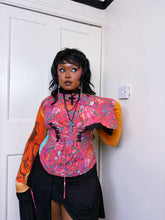 Load image into Gallery viewer, Patchwork artistic floaty long sleeve top