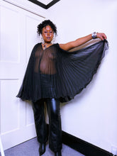 Load image into Gallery viewer, Pleated baby doll sheer dress