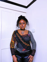 Load image into Gallery viewer, Save The Queen Striped abstract top