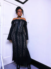 Load image into Gallery viewer, Gothic Black Lace Dress