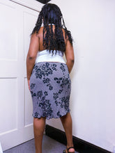 Load image into Gallery viewer, 90s Lace print piccot elastic midi skirt