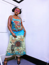 Load image into Gallery viewer, Save the Queen Sicilian inspired mesh maxi dress 
