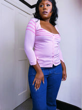 Load image into Gallery viewer, Vintage 2003 Baby Pink Cardigan ASO Amy Winehouse