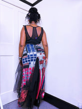 Load image into Gallery viewer, Legatte tri-fabric artsy whimsical dress