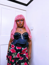 Load image into Gallery viewer, 2000s New Look Hook and eye ribbon corset