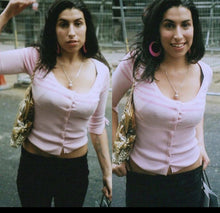 Load image into Gallery viewer, Vintage 2003 Baby Pink Cardigan ASO Amy Winehouse