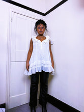 Load image into Gallery viewer, Y2K Ruffled Fairy cream dress