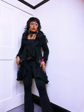Load image into Gallery viewer, Whimsigoth faux fur black cardigan