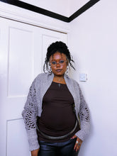 Load image into Gallery viewer, Y2K chunky knit bolero cardigan