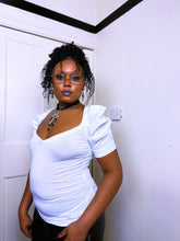 Load image into Gallery viewer, 2000s Miss Sixty bi-fabric Mutton Sleeve top