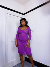 Load image into Gallery viewer, Vintage Betsey Johnson Stretchy Lace Beaded Dress