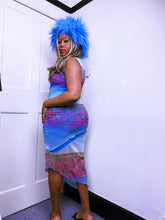 Load image into Gallery viewer, Lipsy 1997 label mesh Poppyfield asymmetrical dress 