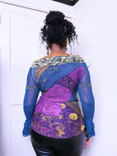 Load image into Gallery viewer, Save The Queen in Majesty Bardot bi-fabric top