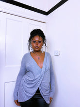 Load image into Gallery viewer, All Saints Grey Wrap Cardigan