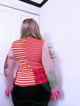 Load image into Gallery viewer, Save The Queen Harlequin Top worn by Morgan ASO Sabrina the Teenage Witch