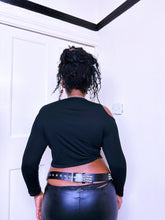 Load image into Gallery viewer, Eyelet cut out long sleeve top