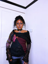 Load image into Gallery viewer, Save the Queen mesh and Mohair jumper