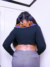 Load image into Gallery viewer, Save the Queen cropped knit cardigan 
