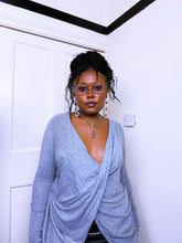 Load image into Gallery viewer, All Saints Grey Wrap Cardigan