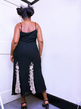 Load image into Gallery viewer, 1990s lace appliqué gown 